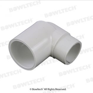 153-8827T 1-1/4 PVC ELBOW FOR RECOVERY TANK INLET (NO THREADS)