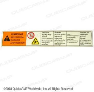 End Guard Safety Label