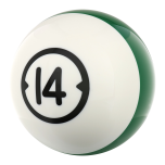 BILLIARD HOUSEBALL 14 LBS DRILLED