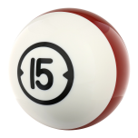 BILLIARD HOUSEBALL 15 LBS DRILLED