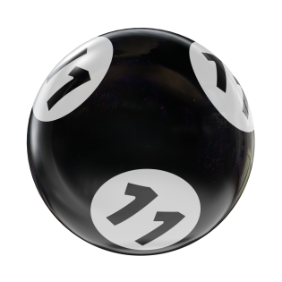 HAPPY BOWLING BINGO HOUSEBALL BLACK/WHITE 11 LBS