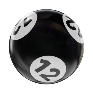 HAPPY BOWLING BINGO HOUSEBALL BLACK/WHITE 12 LBS