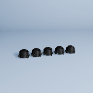 WITSEE QUICKFIT MOUNT SIZE M BLACK (5 PCS)