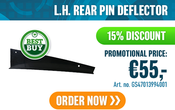 L.H. REAR PIN DEFLECTOR