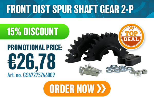 FRONT DIST SPUR SHAFT GEAR 2-P FRONT DIST SPUR SHAFT GEAR 2-P