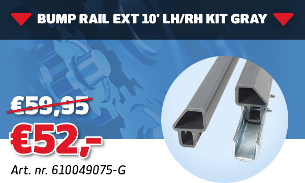 Bmp Rail Ext 10' LH/RH Kit Gry